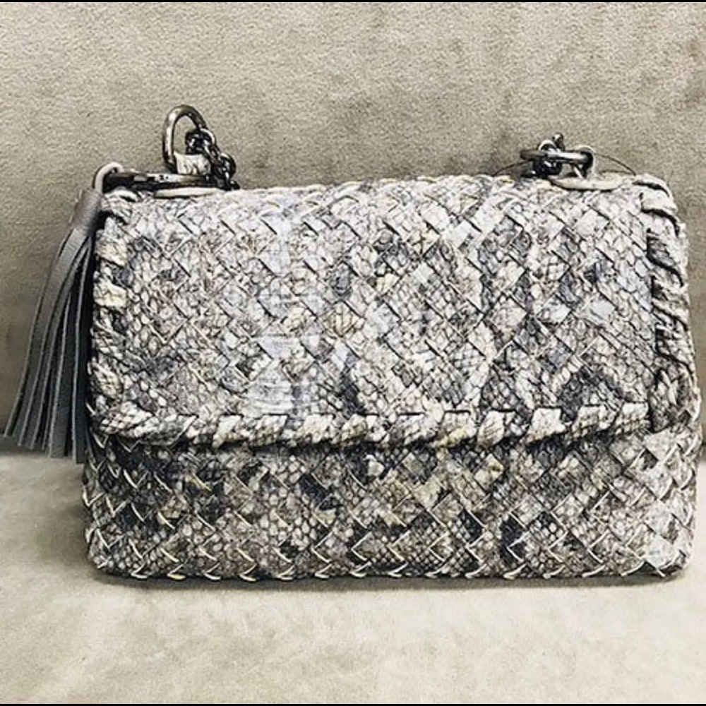 Woven Python Shoulder Bag or CrossBody, NWT